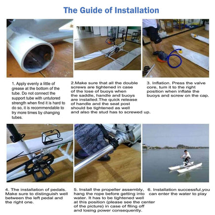 Inflatable Water Bike For Water Sport Portable Yacht Kayak Boatbike Kings Warehouse