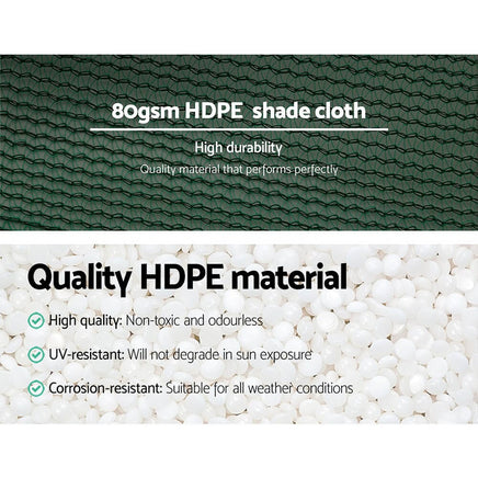 Instahut 30% Shade Cloth 3.66x30m Shadecloth Wide Heavy Duty Green Home & Garden Kings Warehouse