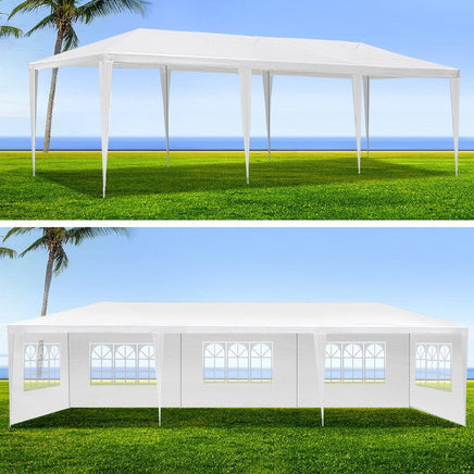 Instahut Gazebo 3x9 Outdoor Marquee Party Wedding Outdoor Tent Canopy Camping Kings Warehouse