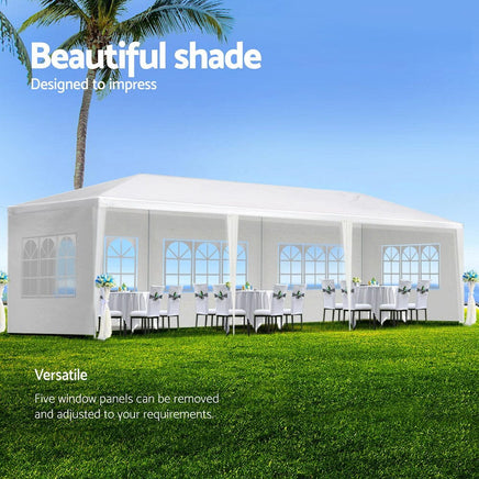Instahut Gazebo 3x9 Outdoor Marquee Party Wedding Outdoor Tent Canopy Camping Kings Warehouse