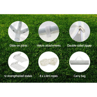 Instahut Gazebo 3x9 Outdoor Marquee Party Wedding Outdoor Tent Canopy Camping Kings Warehouse