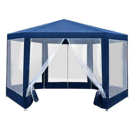 Instahut Gazebo?2x2m Marquee Wedding Party Tent Outdoor Camping Mesh Wall Canopy Shade Gazebos Navy Home & Garden Kings Warehouse