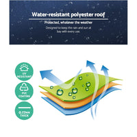 Instahut Gazebo?2x2m Marquee Wedding Party Tent Outdoor Camping Mesh Wall Canopy Shade Gazebos Navy Home & Garden Kings Warehouse