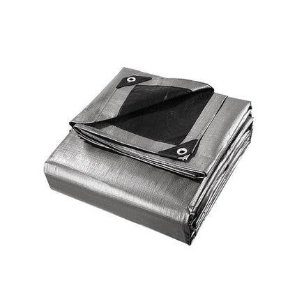 Instahut Tarp Tarpaulin 3.6x4.8m Canvas Camping Heavy Duty Sun Cover Outdoor Recreation Kings Warehouse