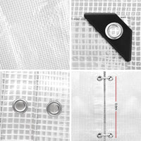 Instahut Tarp Tarpaulin 4x6m Canvas Heavy Duty Camping Cover Clear Outdoor Recreation Kings Warehouse