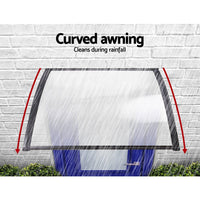 Instahut Window Door Awning 1mx1.2m Transparent Home & Garden Kings Warehouse