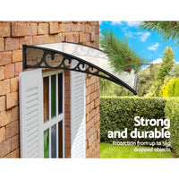 Instahut Window Door Awning 1mx1.2m Transparent Home & Garden Kings Warehouse