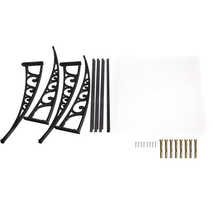 Instahut Window Door Awning 1mx3m Transparent Home & Garden Kings Warehouse