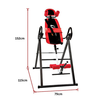 Inversion Table Gravity Stretcher Inverter Foldable Home Fitness Gym Sports & Fitness Kings Warehouse