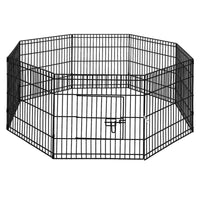 i.Pet 24" 8 Panel Dog Playpen Pet Fence Exercise Cage Enclosure Play Pen Pet Care Kings Warehouse