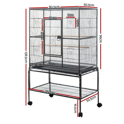 i.Pet Bird Cage 138cm Large Aviary Pet Care Kings Warehouse