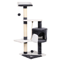 i.Pet Cat Tree 112cm Tower Scratching Post Scratcher Wood Condo House Furniture Pet Care Kings Warehouse