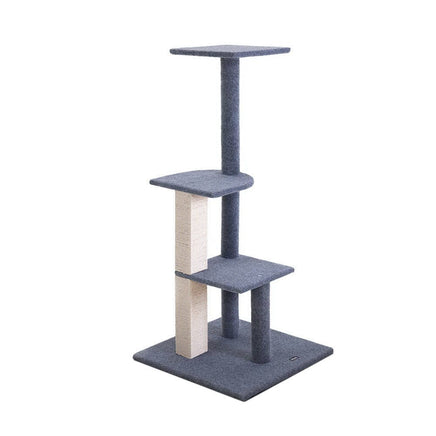 i.Pet Cat Tree 124cm Scratching Post Tower Scratcher Trees Wood Condo Board Pet Care Kings Warehouse