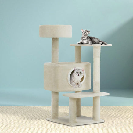 i.Pet Cat Tree 90cm Scratching Post Tower Scratcher Wood Condo House Bed Trees Pet Care Kings Warehouse