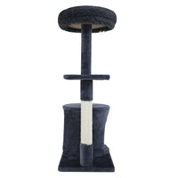 i.Pet Cat Tree 94cm Scratching Post Tower Scratcher Condo House Wood Trees Grey Pet Care Kings Warehouse