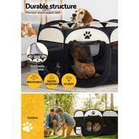 i.Pet Dog Playpen Pet Playpen Enclosure Crate 8 Panel Play Pen Tent Bag Fence Puppy 3XL Passionate for Pets Kings Warehouse