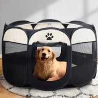 i.Pet Dog Playpen Pet Playpen Enclosure Crate 8 Panel Play Pen Tent Bag Fence Puppy 3XL Passionate for Pets Kings Warehouse