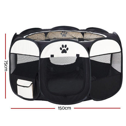 i.Pet Dog Playpen Pet Playpen Enclosure Crate 8 Panel Play Pen Tent Bag Fence Puppy 3XL Passionate for Pets Kings Warehouse
