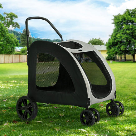 i.Pet Pet Dog Stroller Pram Large Carrier Cat Travel Foldable Strollers 4 Wheels Kings Warehouse