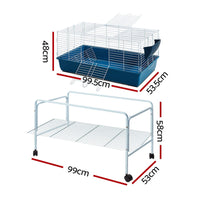 i.Pet Rabbit Cage 100cm Hamster Bunny Guinea Pig End of Year Clearance Sale Kings Warehouse