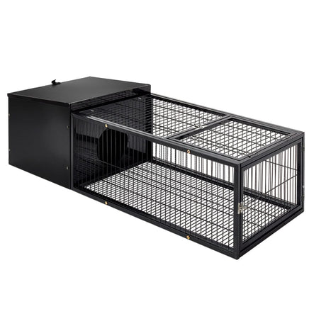 i.Pet Rabbit Cage 122x52cm Hutch Enclosure Carrier Metal Pet Care Kings Warehouse