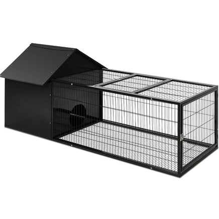 i.Pet Rabbit Cage Hutch Cages Indoor Outdoor Hamster Enclosure Pet Metal Carrier 162CM Length Passionate for Pets Kings Warehouse