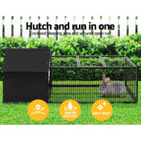 i.Pet Rabbit Cage Hutch Cages Indoor Outdoor Hamster Enclosure Pet Metal Carrier 162CM Length Passionate for Pets Kings Warehouse