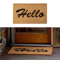 J.Elliot Home Hello PVC Backed Coir Printed Door Mat Home & Garden Kings Warehouse