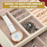 Jewellery Storage Box Girls Rings Necklaces Display Organiser Storage Case Home & Garden Kings Warehouse