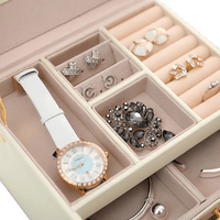 Jewellery Storage Box Girls Rings Necklaces Display Organiser Storage Case Home & Garden Kings Warehouse