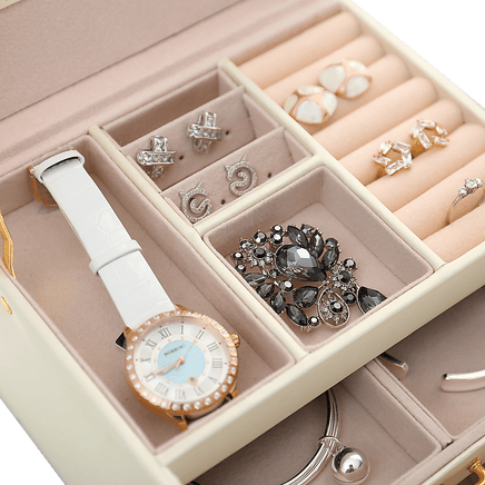 Jewellery Storage Box Girls Rings Necklaces Display Organiser Storage Case Home & Garden Kings Warehouse