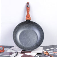 Justcook 30cm JSHS-IH4930C-1 Marble Wok Stirfry Pan Home & Garden Kings Warehouse