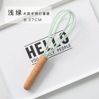 Justcook JSHS-DDQ01-1 Silicon Whisk w/ Wood Handle for for Whipping, Baking Home & Garden Kings Warehouse