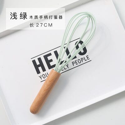 Justcook JSHS-DDQ01-1 Silicon Whisk w/ Wood Handle for for Whipping, Baking Home & Garden Kings Warehouse