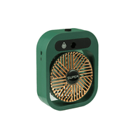 JY Ice Fog USB Air Conditioning Mist Humidfier Mini Fan - Green Appliances Kings Warehouse