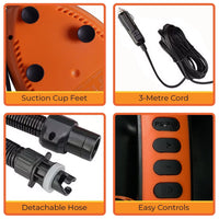 Kahuna Portable Electric Air Pump 12V for Inflatable Paddle Boards Tools Kings Warehouse