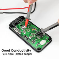 KAIWEETS Soft Silicone Electrician Test Leads Kit CAT III 1000V & CAT IV 600V with Alligator Clips and Needle Probe for Fluke/AstroAI/INNOVA Multimeter Electronic Clamp Meter 8PCS Tools Kings Warehouse