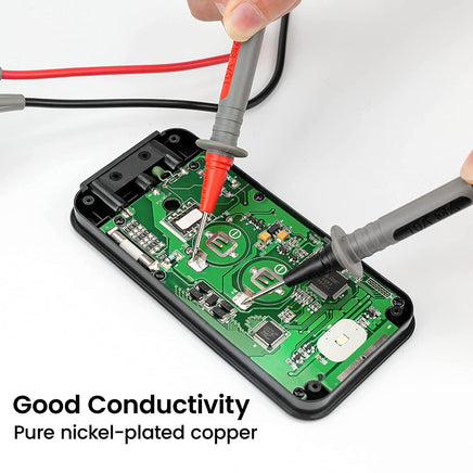 KAIWEETS Soft Silicone Electrician Test Leads Kit CAT III 1000V & CAT IV 600V with Alligator Clips and Needle Probe for Fluke/AstroAI/INNOVA Multimeter Electronic Clamp Meter 8PCS Tools Kings Warehouse