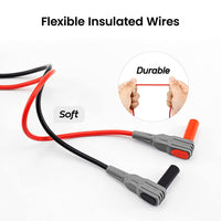 KAIWEETS Soft Silicone Electrician Test Leads Kit CAT III 1000V & CAT IV 600V with Alligator Clips and Needle Probe for Fluke/AstroAI/INNOVA Multimeter Electronic Clamp Meter 8PCS Tools Kings Warehouse