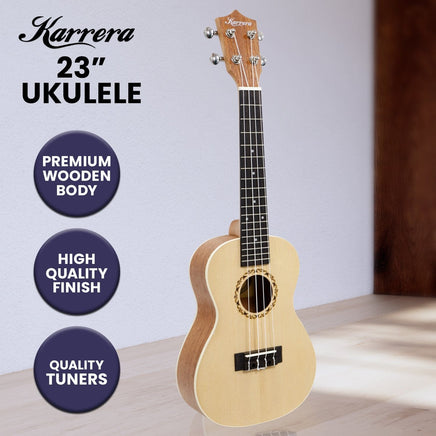 Karrera 23in Ukulele - Natural Kings Warehouse