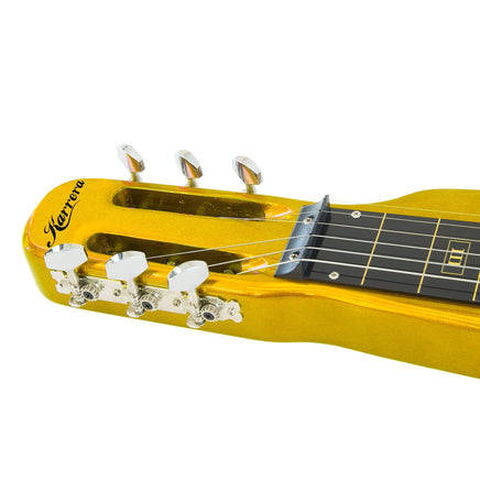 Karrera 29in 6-String Lap Steel Hawaiian Guitar - Metallic Gold Kings Warehouse
