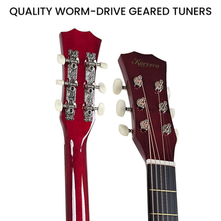 Karrera 38in Pro Cutaway Acoustic Guitar with Bag Strings - Sun Burst Audio & Video Kings Warehouse