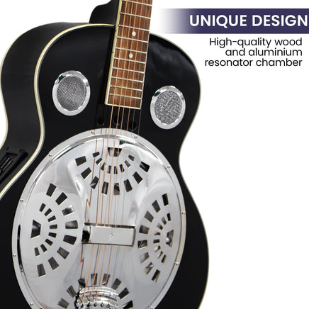 Karrera 40in Resonator Guitar - Black Kings Warehouse