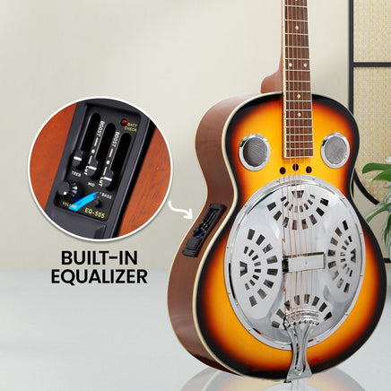 Karrera 40in Resonator Guitar - Sunburst Kings Warehouse