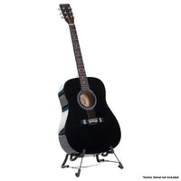 Karrera 41in Acoustic Wooden Guitar with Bag - Black Kings Warehouse