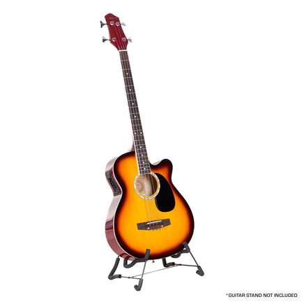 Karrera 43in Acoustic Bass Guitar Sunburst Kings Warehouse