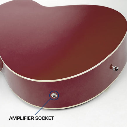 Karrera 43in Acoustic Bass Guitar Sunburst Kings Warehouse