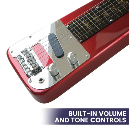 Karrera 6-String Steel Lap Guitar - Metallic Red Kings Warehouse