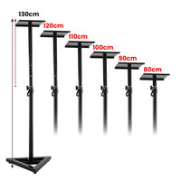 Karrera Adjustable Floor Speaker Stand Surround Sound - Black Kings Warehouse