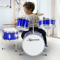 Karrera Children's 4pc Drum Kit - Blue Kings Warehouse